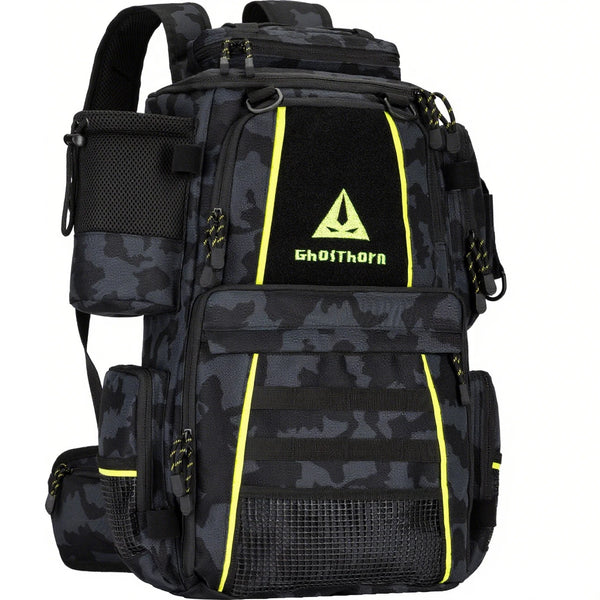 Waterproof Fishing Backpack with Detachable Waist Pack
