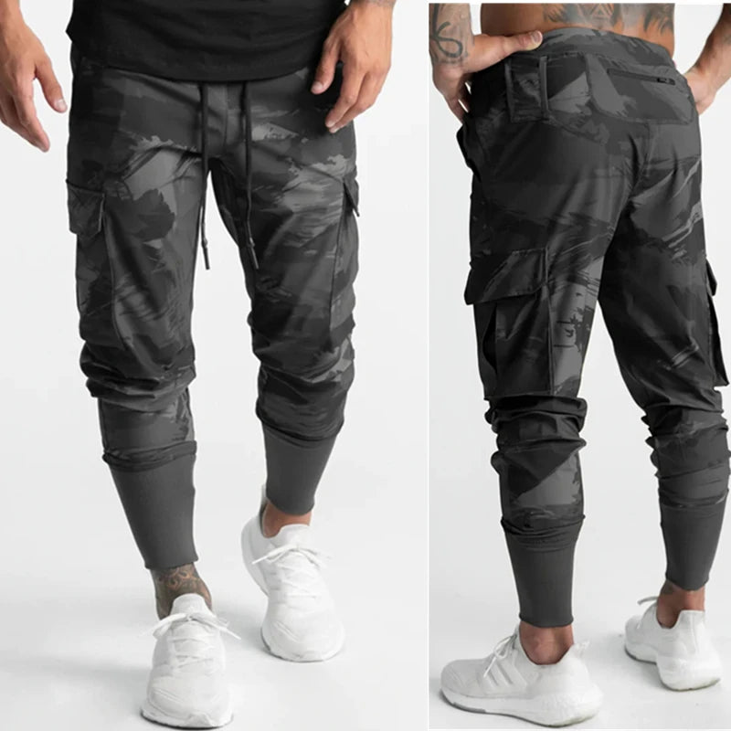 Men's Breathable, Stretchable Camouflage Sweatpants