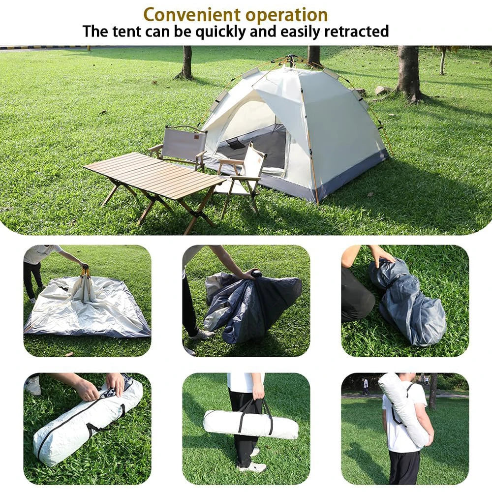 Easy-Set Up, Waterproof Family Camping Tent