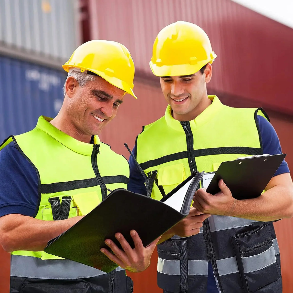 Safety First: Men's Reflective Work Vest with Practical Features