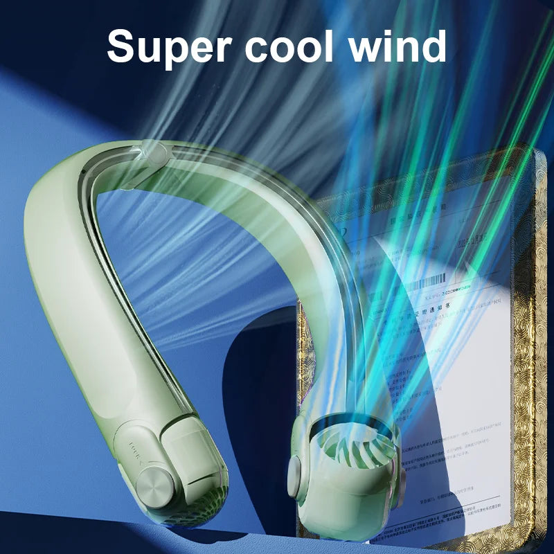 Portable Neck Fan with Powerful Airflow