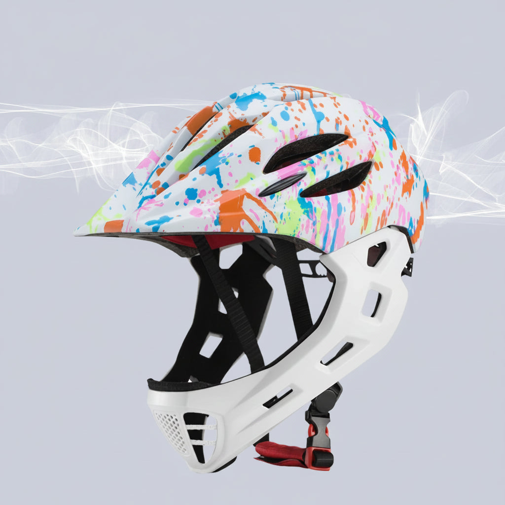 Kids Full-Face Bike Helmet: Adjustable & Lightweight