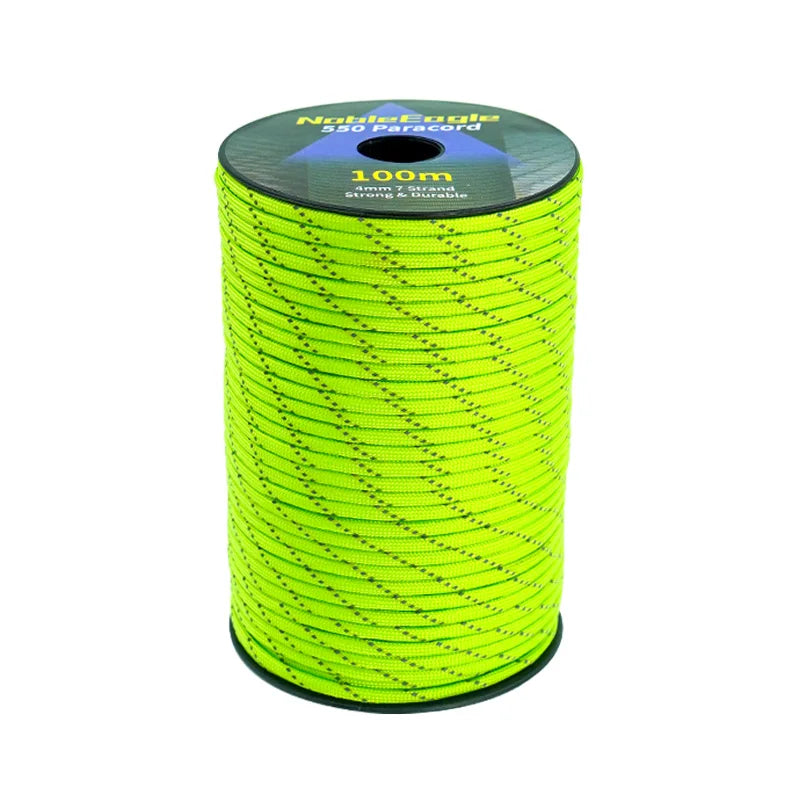 7-Strand 4mm 550lb Paracord for Camping, Hiking, and Survival