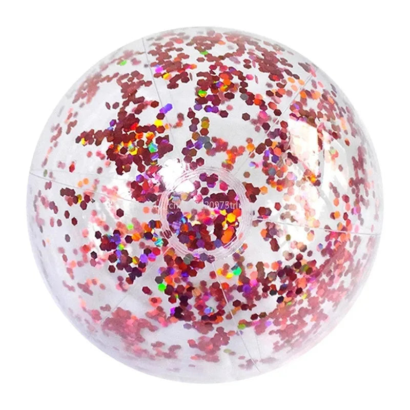 40/60cm Inflatable Glitter Beach Ball Perfect for Summer Pool Parties!pools & water activities24 Hour Sport