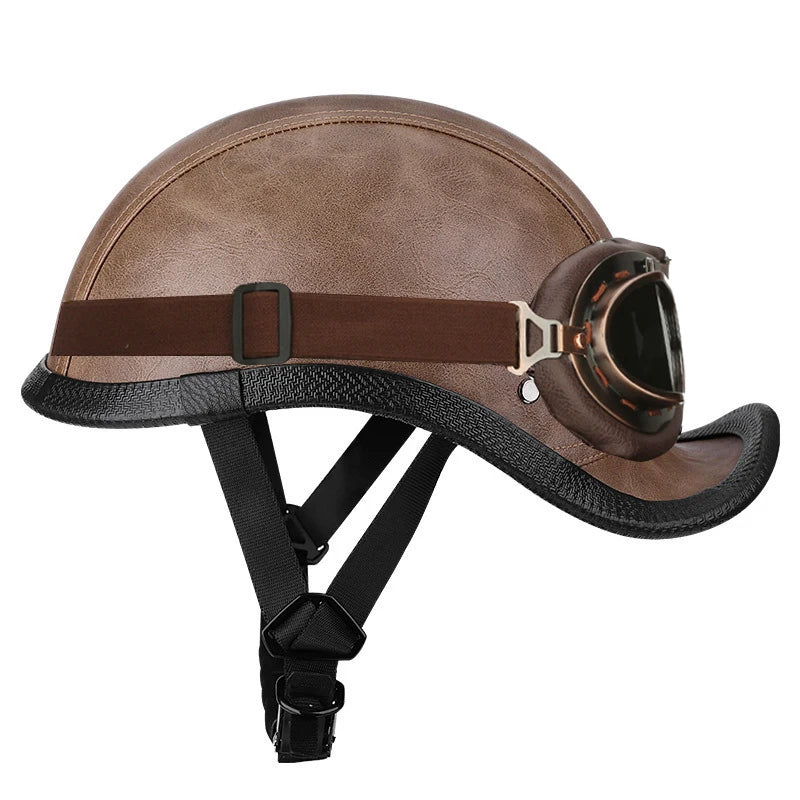 Classic Style, Modern Safety: Retro Half Helmet