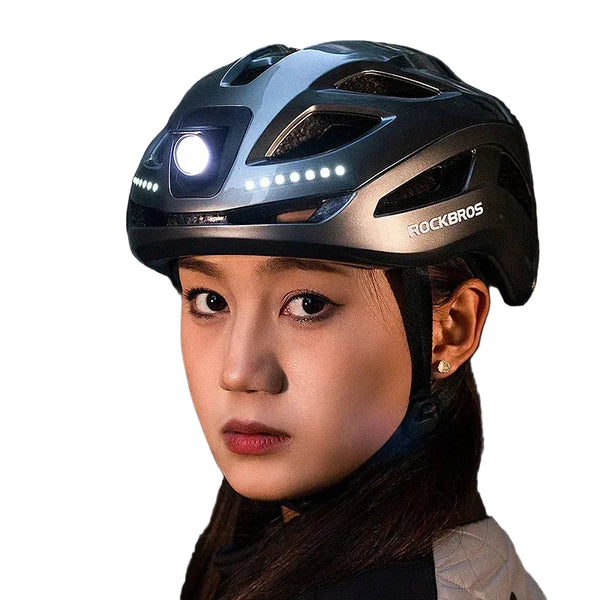 Rechargeable Cycling Helmet with LED Light