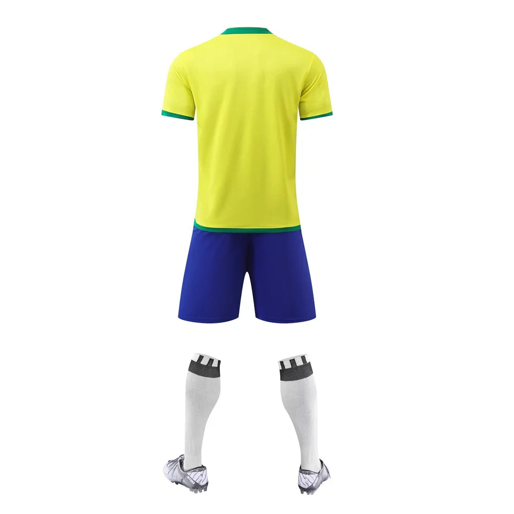 Youth Brazilian Football Jerseys and Shorts