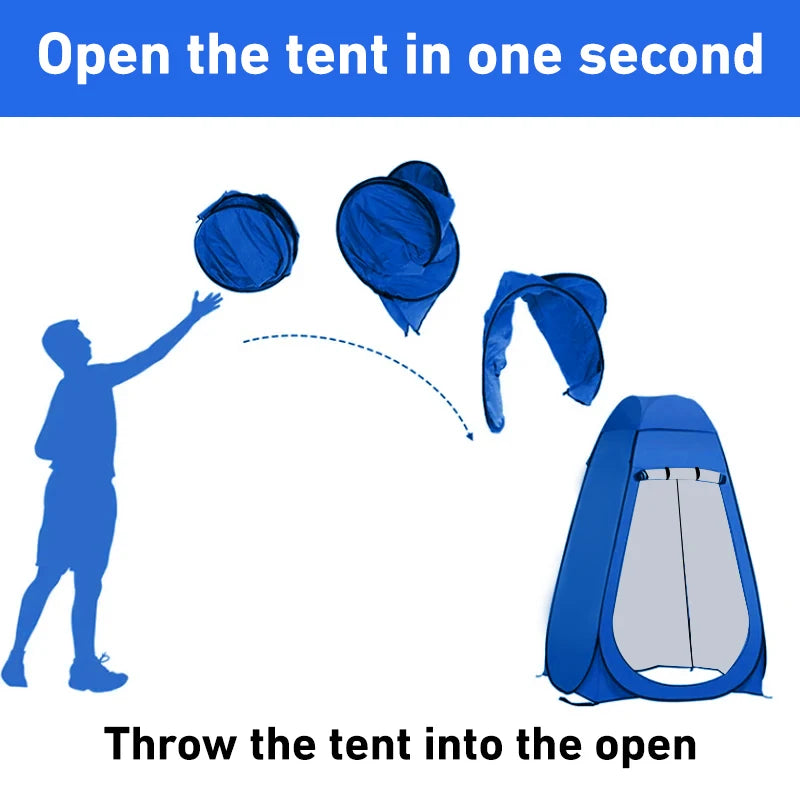 All-in-One Portable Toilet and Privacy Tent