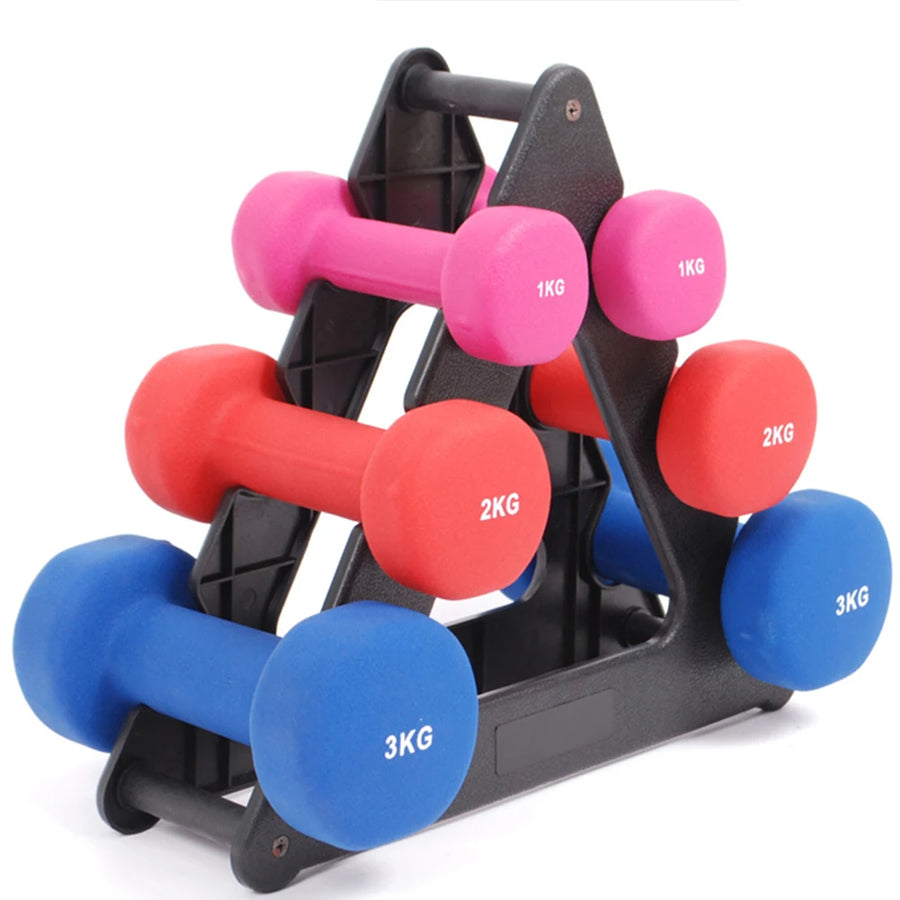 Practical Fitness Equipment Storage 6 Slot Dumbbell RackDumbbell24 Hour Sport