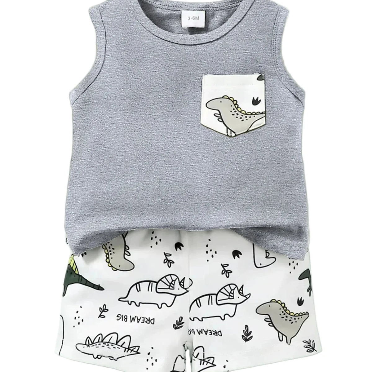 Baby & Toddler Boys Dinosaur Print Summer Set (0-2 Yrs)