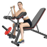 MIYAUP-Household Sit-ups Fit Equipment, Multifunctional Fitness Chair, Leg Trainer, Bird Dumbbell Bench 24 Hour Sport