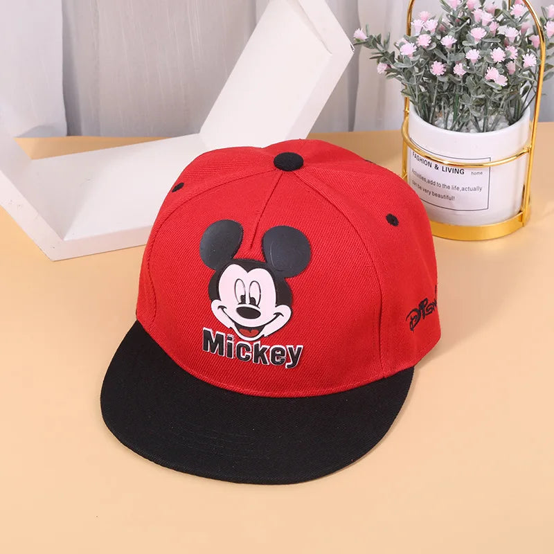 Disney Cute Mickey Mouse Baby Hat For Children Boy Girl Baseball Cap Fashion Kids Snapback Hip Hop Hat Children's Hats Caps 24 Hour Sport