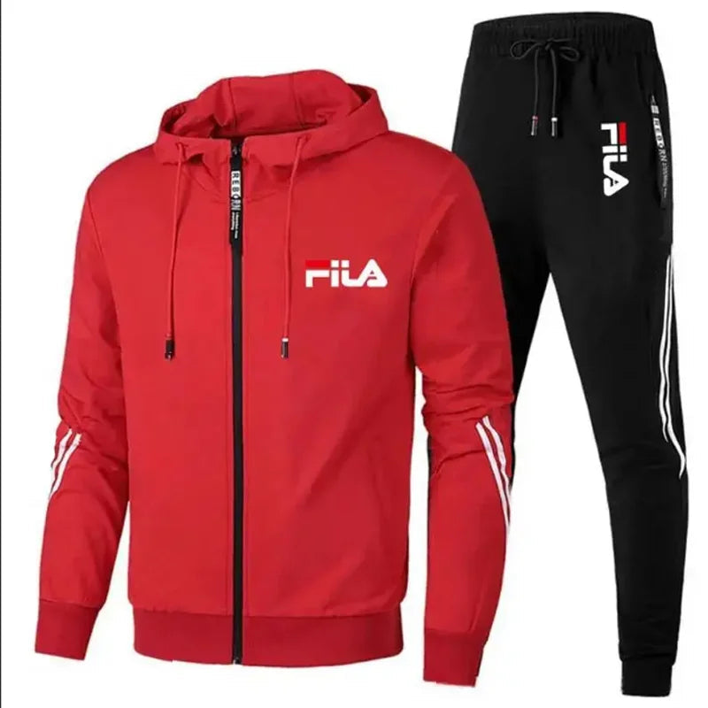 Men's Outdoor Jogging Set: Spring/Fall Tracksuit & Fitness