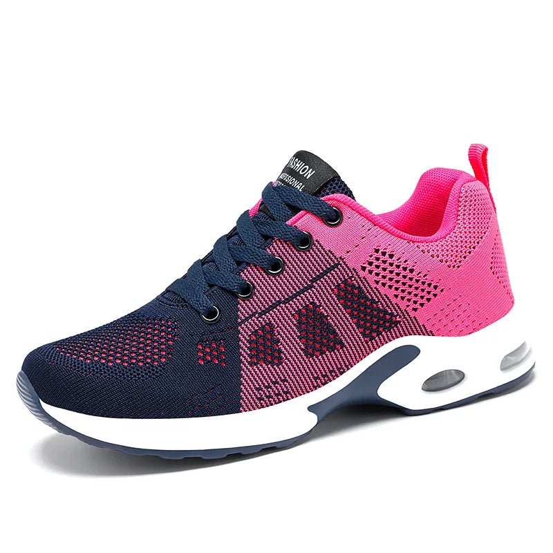 Breathable Lace-Up Sneakers for Women