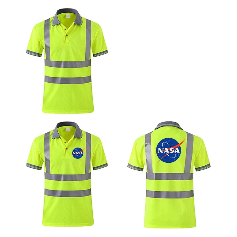 Men's Safety Vest, Reflective, Fluorescent Yellow, Workwear