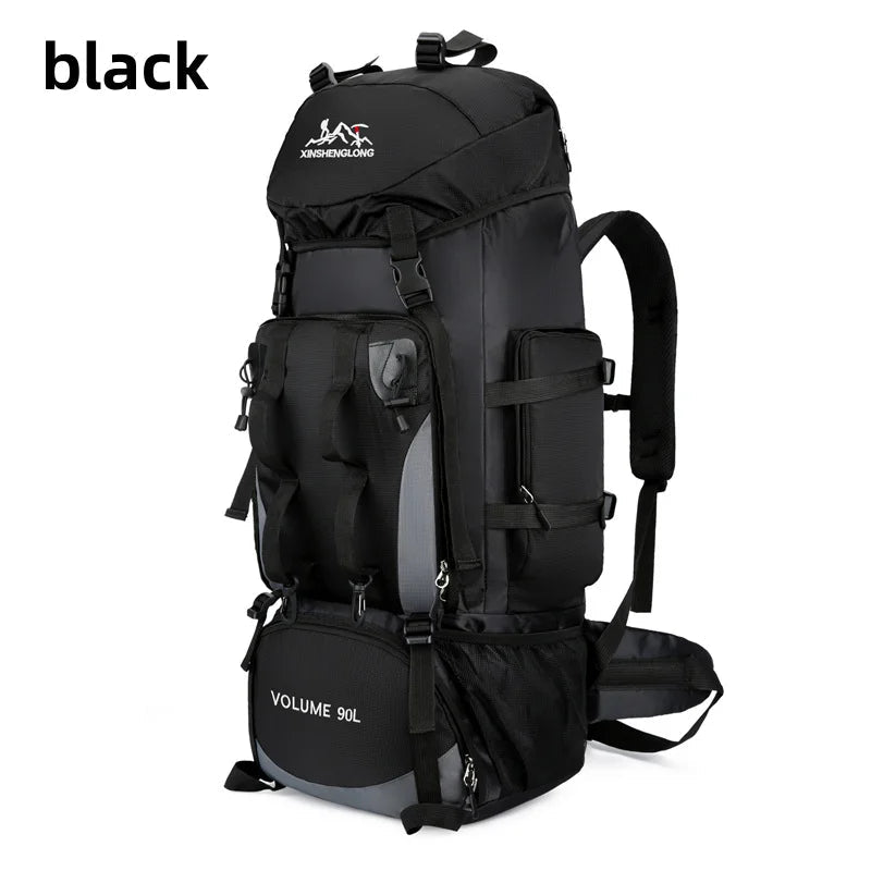 90L Waterproof Hiking Backpack Camping Rucksack Large Capacity Travel Outdoor Sports Bag for Trekking Backpacking and Adventure 24 Hour Sport