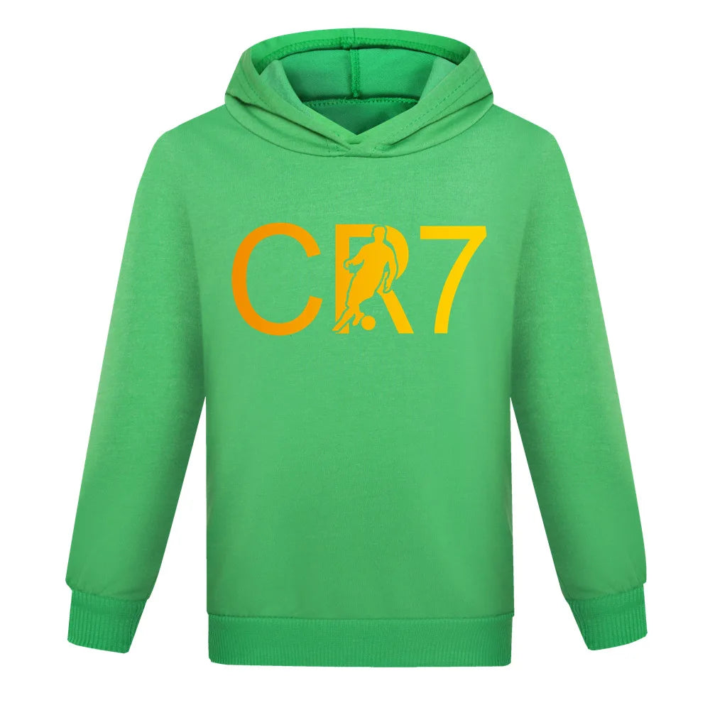 Kids CR7 Autumn Tracksuit Boys’ Football Hoodie & Joggers Set