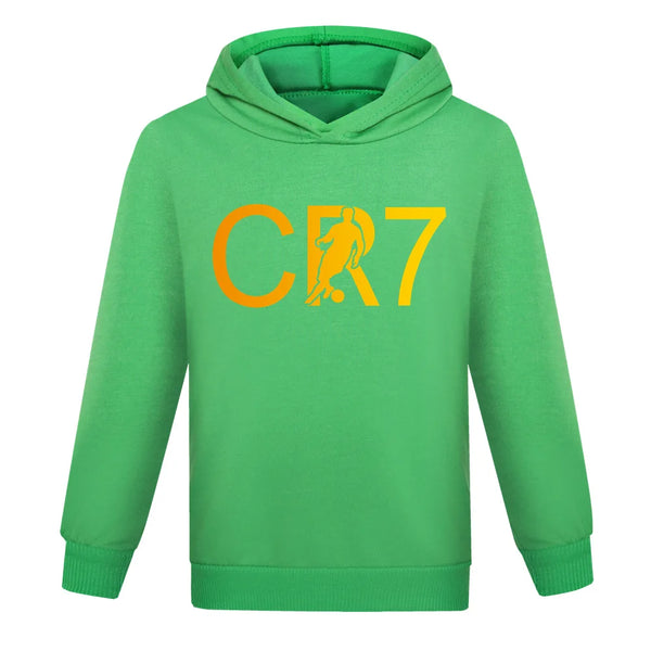 Kids CR7 Autumn Tracksuit Boys’ Football Hoodie & Joggers Set