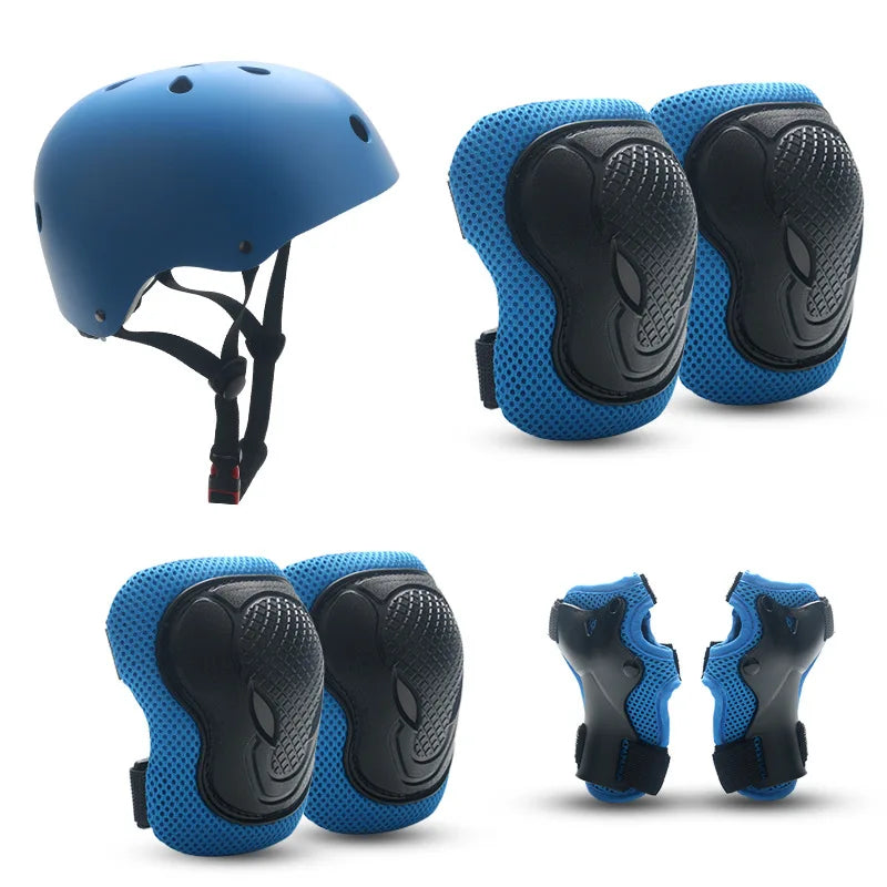 Kids' Protective Gear Set: Helmet & Pads for Ages 2-14