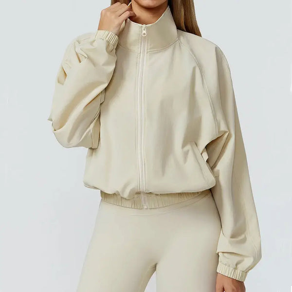 Gym & Fitness Jacket: Long Sleeve Yoga Top with PocketsWomen's Jackets & Hoodies24 Hour Sport