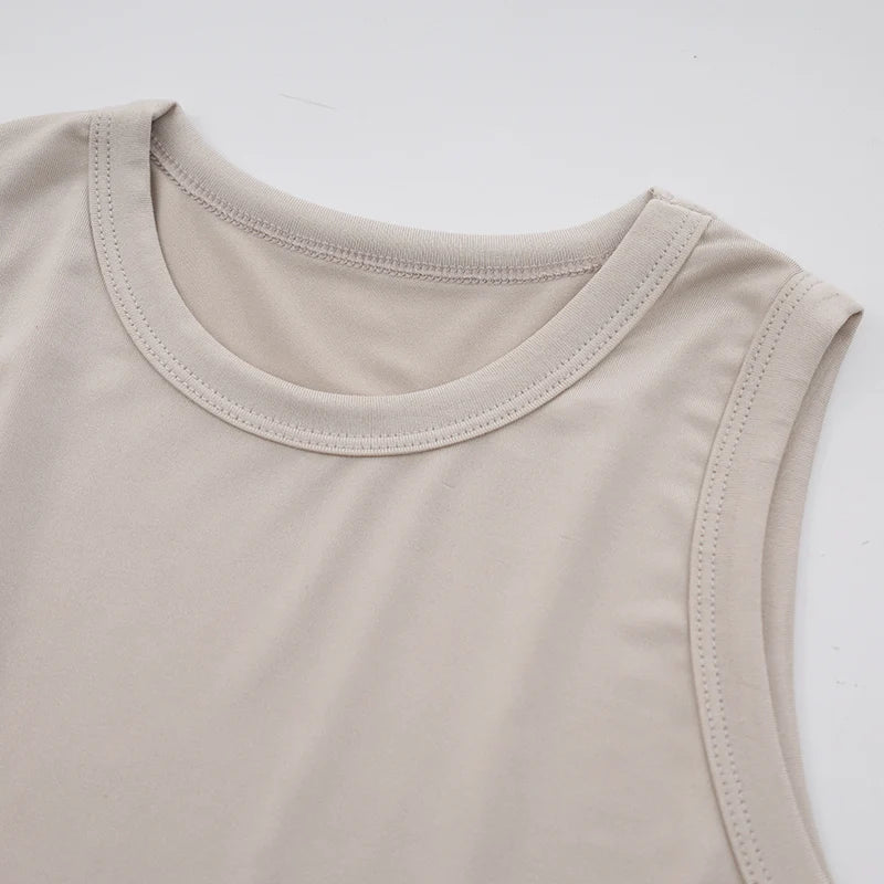 Children's 4-Piece Solid Basic Vests Soft & Comfortable