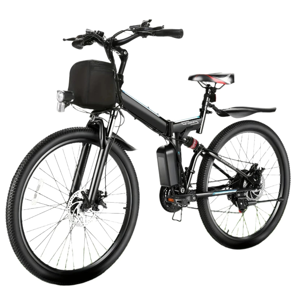 Adult Folding E-Bike: Cruise Control, Removable Battery
