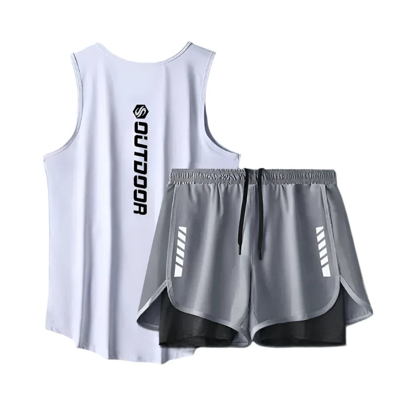 Men's Mesh Workout Set: Perfect for Summer Runs
