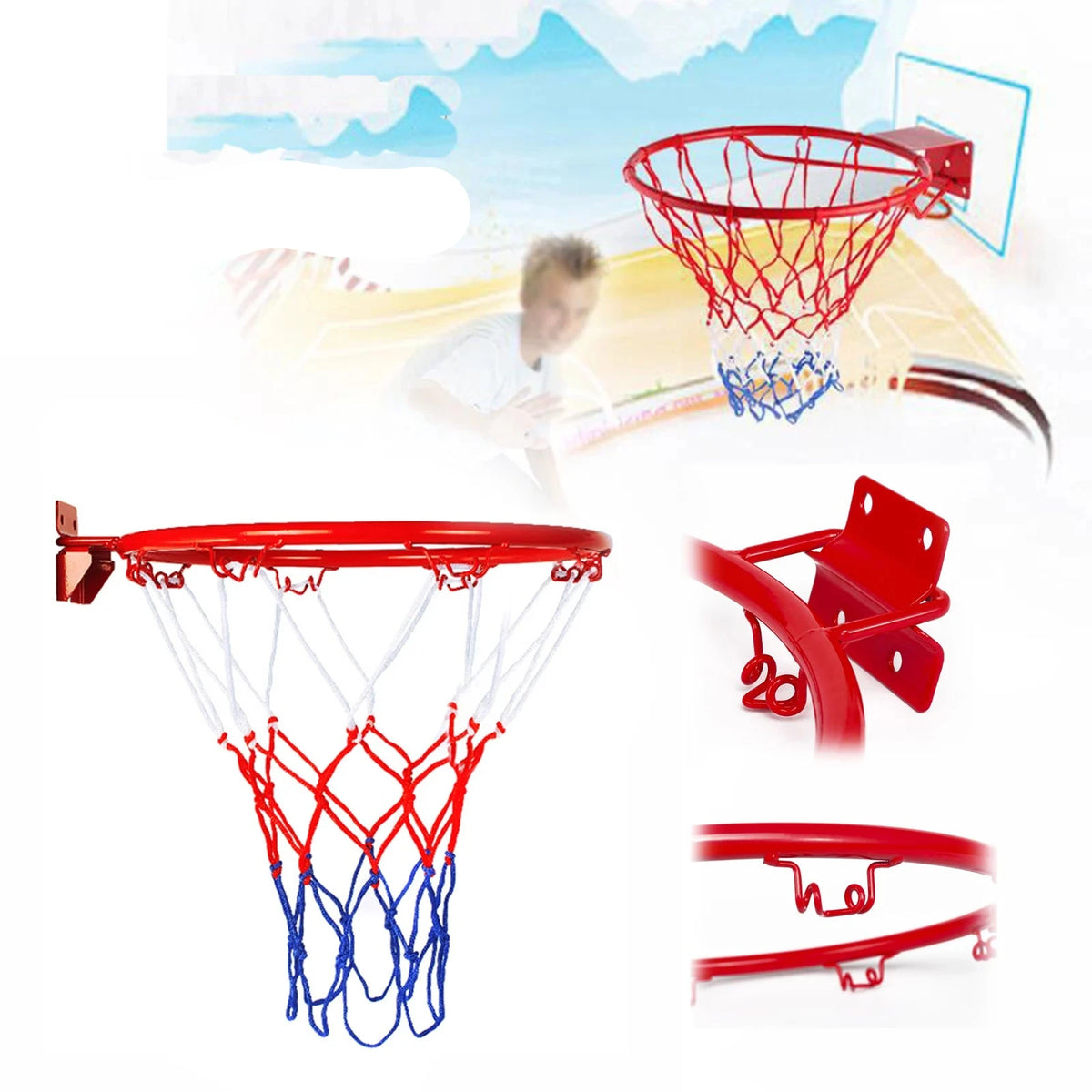 Eye-Catching Basketball Hoop for Kids' Spaces