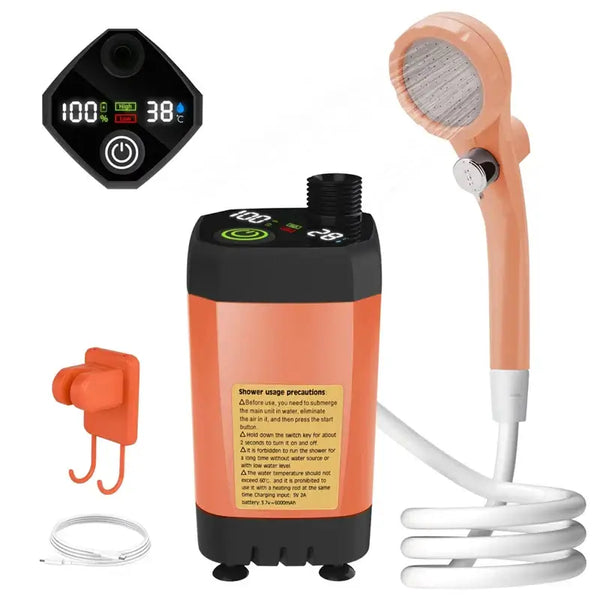 Portable Camping Shower Pump w/ Digital Display | 6000mAhSport tools24 Hour Sport