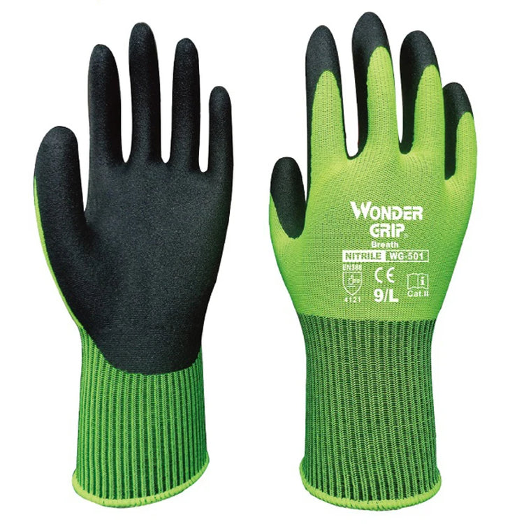 Grip and Go Fluorescent Green Garden GlovesSafety Gloves24 Hour Sport