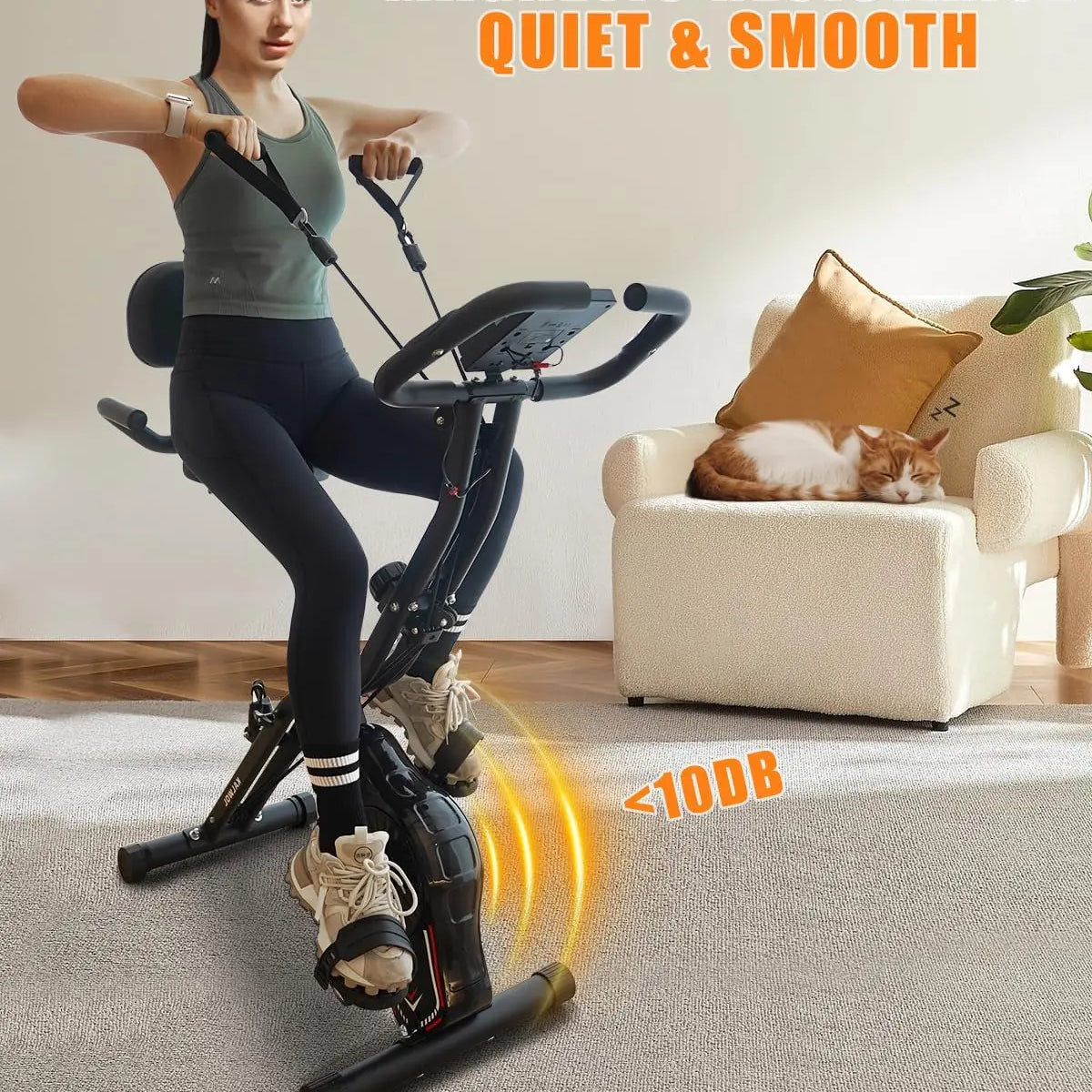 Transform Your Home Workout: 5-in-1 Folding Exercise Bike