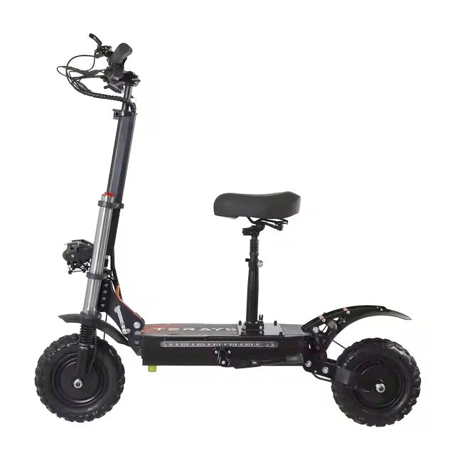 6000W Adult Off-Road Electric Scooter: 50 MPH, 60 Mile Range - 24 Hour Sport