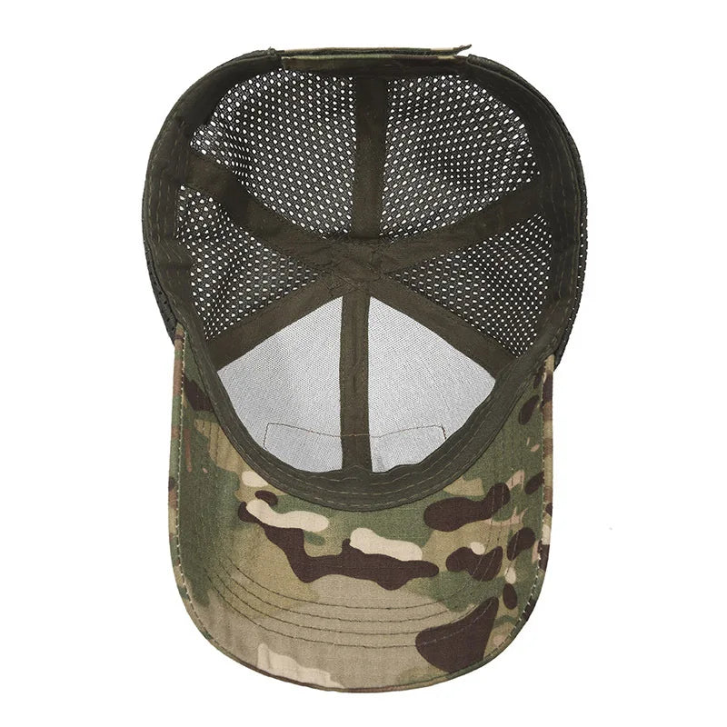 Breathable Tactical Sun Outdoor Half-Net Baseball Cap