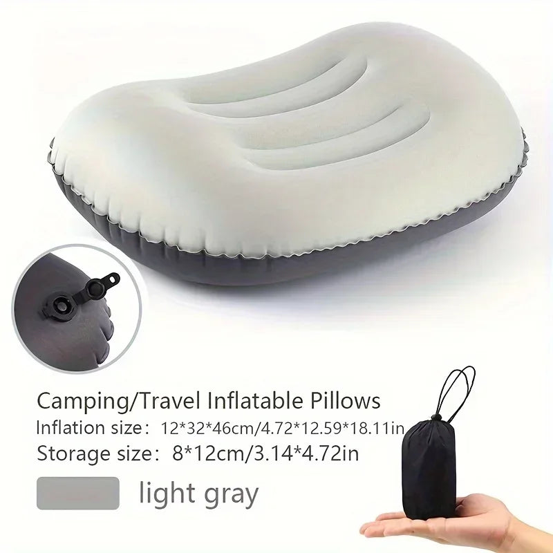 Portable Backpacking Pillow with Lumbar Support