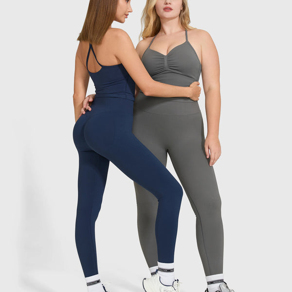 Women's 2-Piece Yoga Set: High Waist Leggings & Sleeveless Sports Bra Activewear