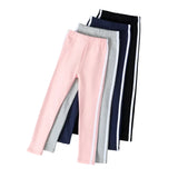 Comfortable Girls' Leggings with Side Stripes