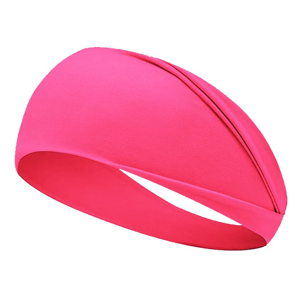 Fluorescent Wide Yoga Headband: Non-Slip Sweatband