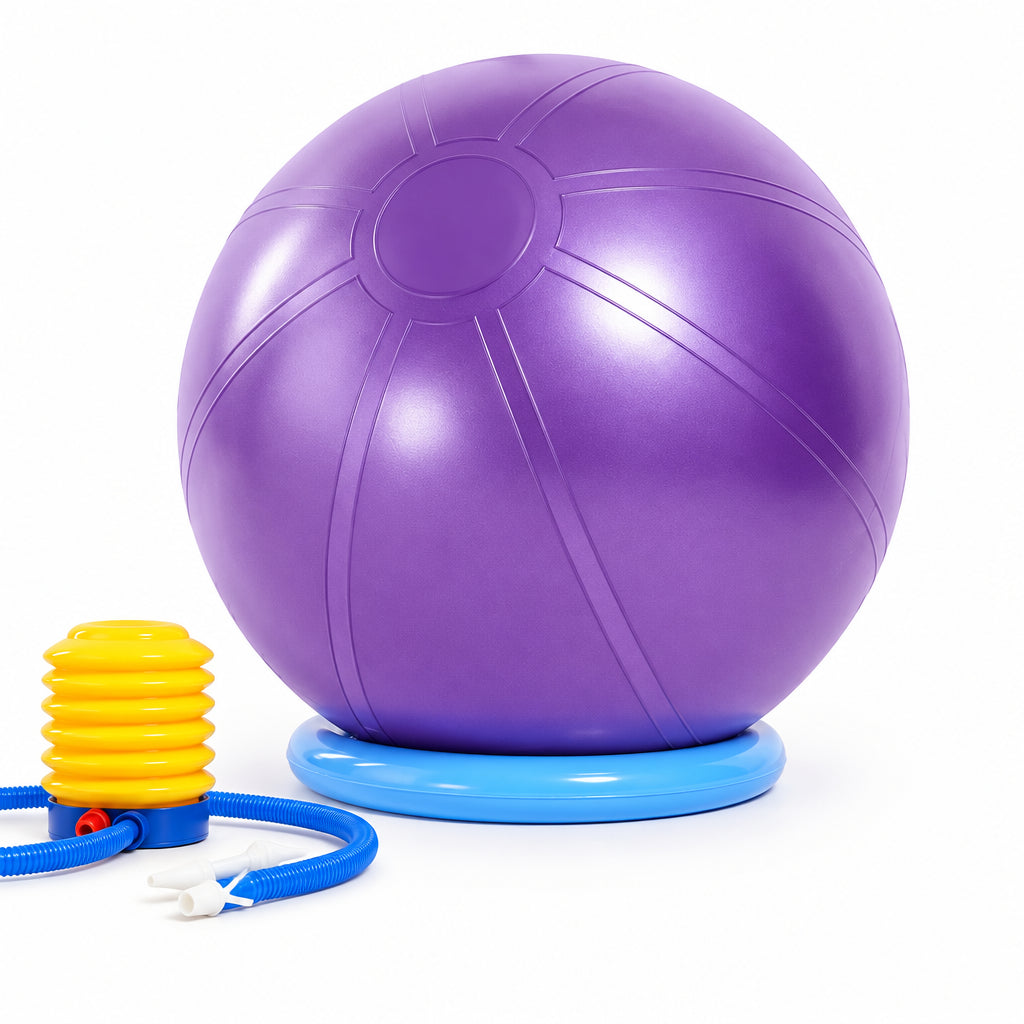 Thickened Anti-Burst Yoga Ball with Base Pregnancy & Fitness