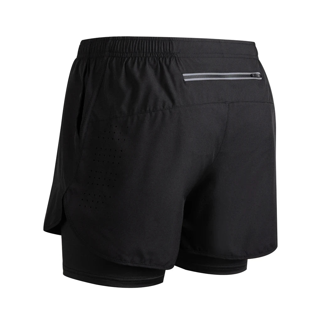 Reflective Men's 2-in-1 Running & Training Shorts