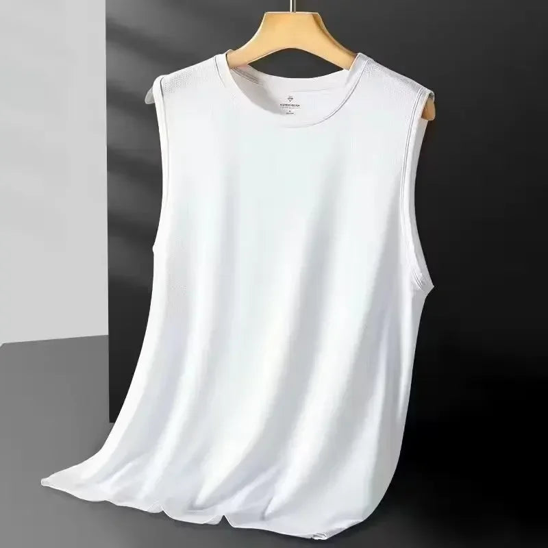 Men's Ice Silk Mesh Tank Breathable Summer Vest