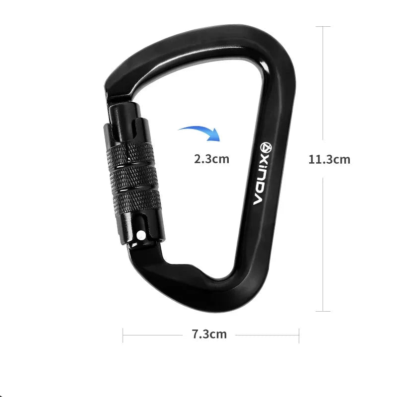 High-Strength Aluminum Carabiner: Perfect for Outdoor EnthusiastsSafety Accessories24 Hour Sport