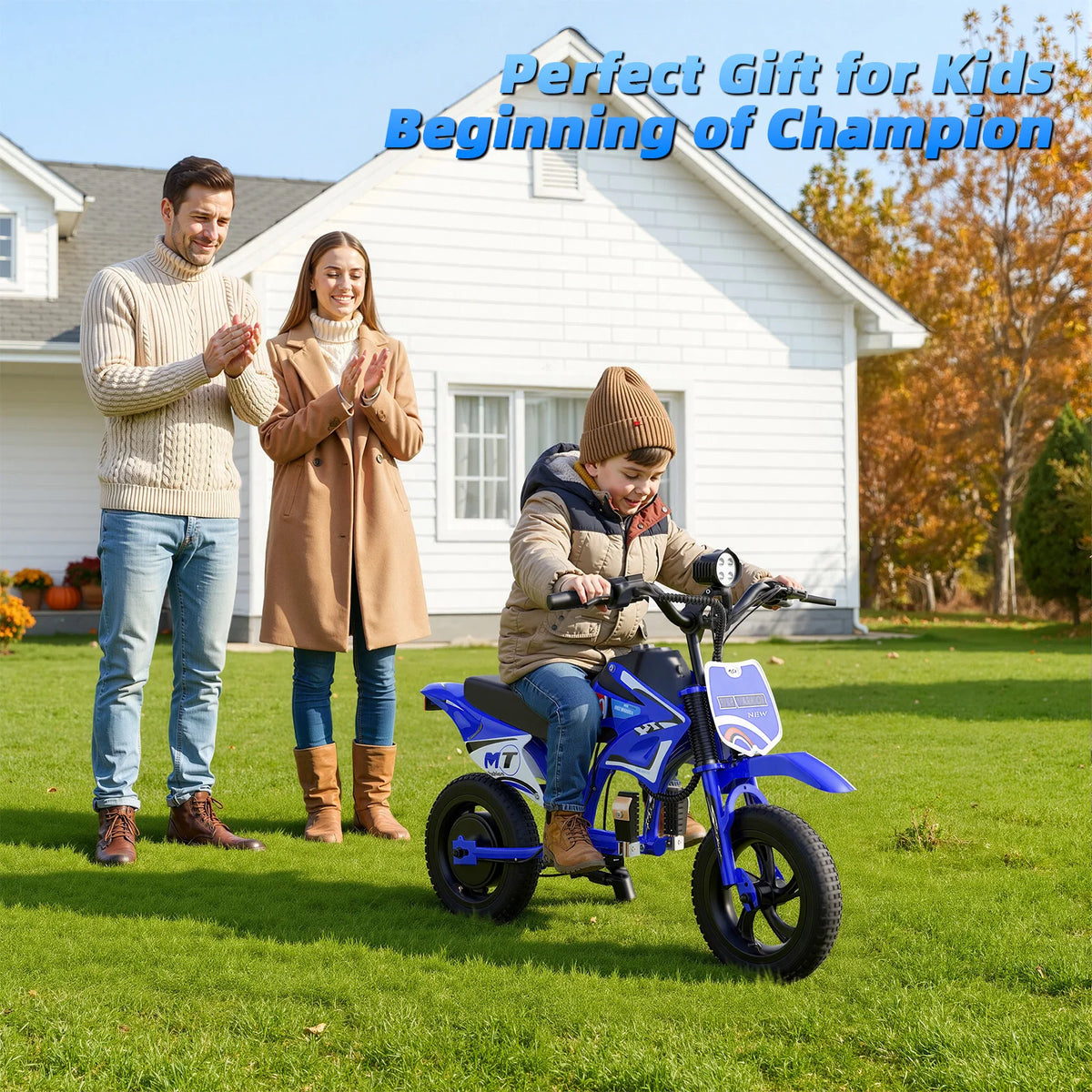 25V 200W Kids Electric Dirt Bike | 10 MPH & 3 Speed Modes