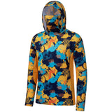 BASSDASH UPF 50+ Camo Hoodie Shirt with Face Mask






