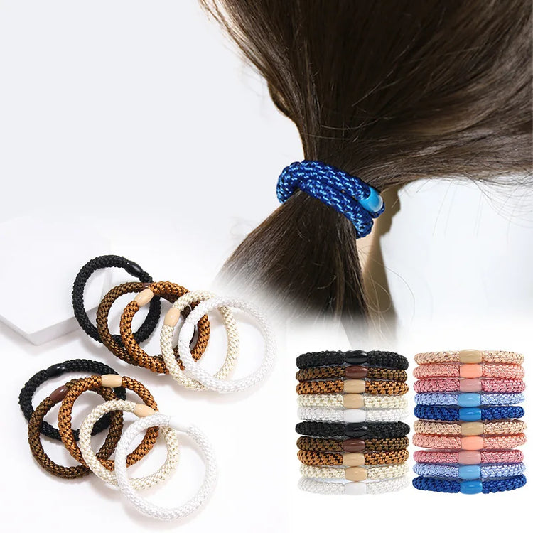 Braided Elastic Hair Ties – 5-Piece Set