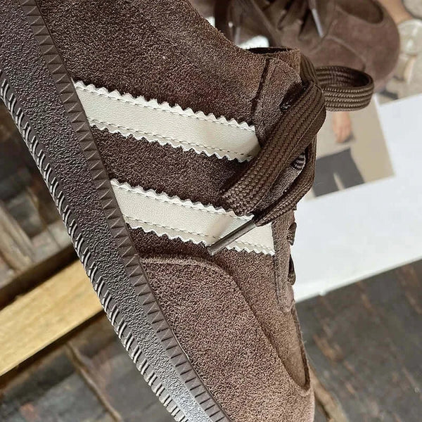 Retro Genuine Leather Flat Shoes for WomenWomen's shoes24 Hour Sport