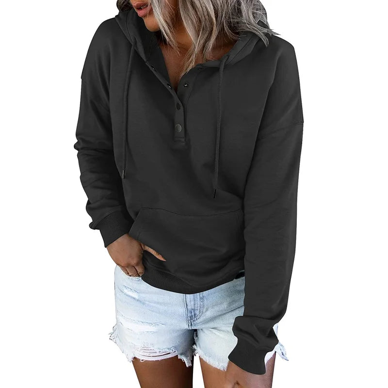 Cozy and Casual: Women's Hooded Sweatshirt