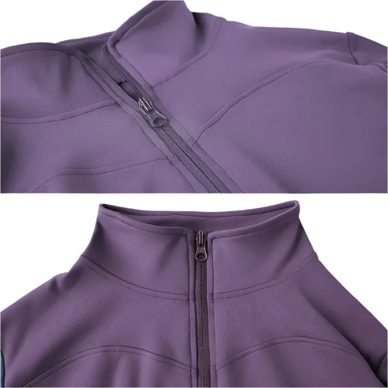 Breathable Workout Jacket with Thumbholes