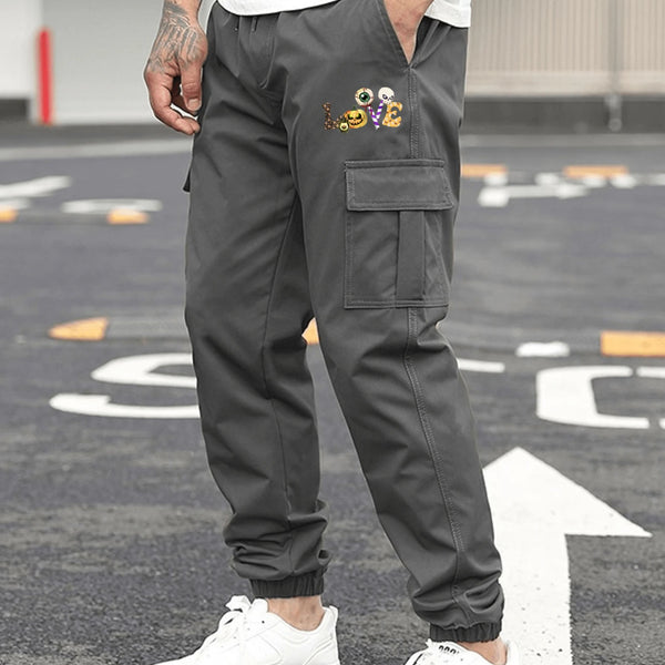 Men’s Outdoor Multi-Pocket Cargo Sweatpants