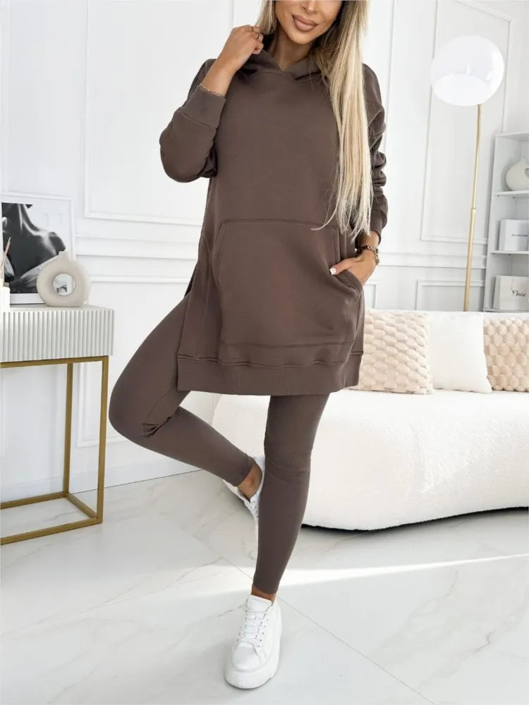 Perfect Winter Outfit: Hoodie and Leggings Set