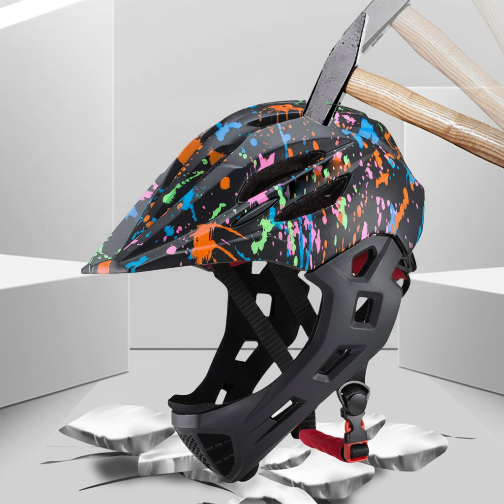 Kids Full-Face Bike Helmet: Adjustable & Lightweight